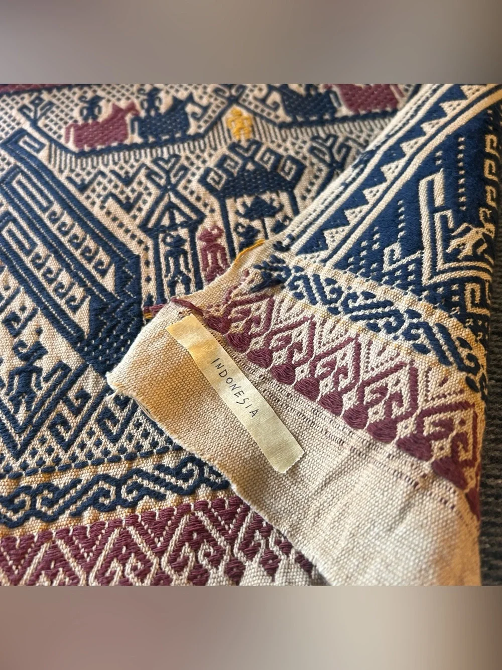 Antique Handwoven Kain Kapal/Tampan Tribal Textile #0425263
